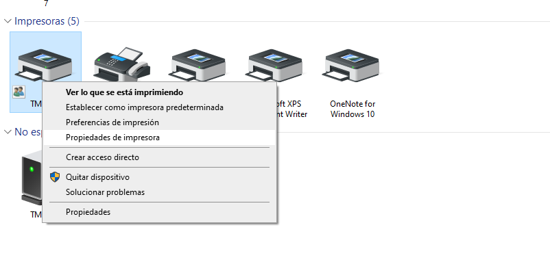 Apdesc form Configurar impresora de ticket